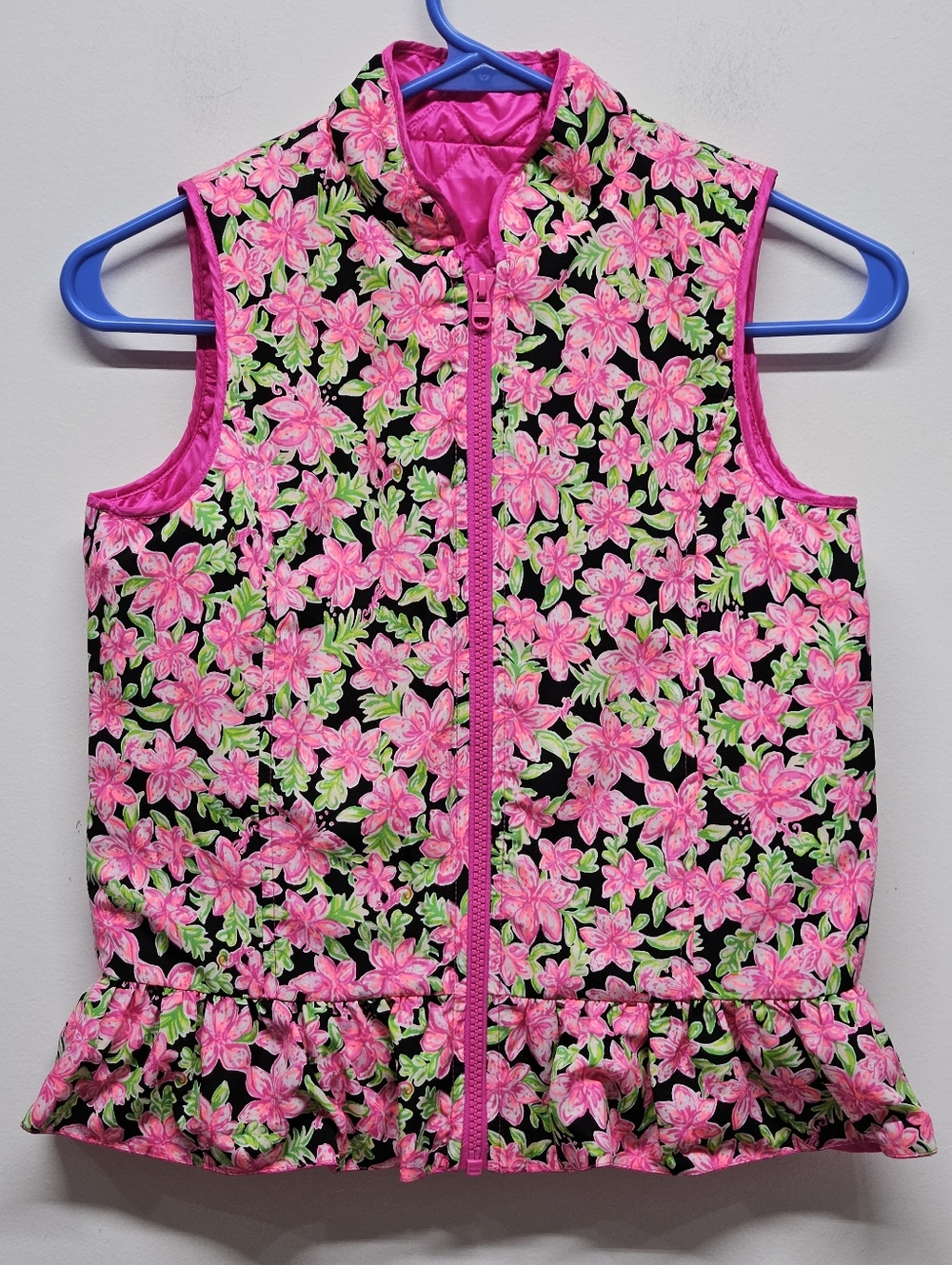 Lilly Pulitzer Kids Melanie Reversible Vest Size Large (8-10) Layering Piece